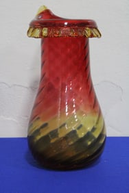Mt Washington Amberina Tall Vase