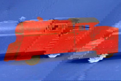 Marx Ride-on Pressed Steel Locomotive Train 3000