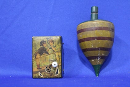 Early Painted Top & Manville Music Box