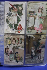 1900-1915 Christmas Cards in Album