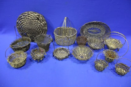 Victorian Christmas Ornament Wire Baskets