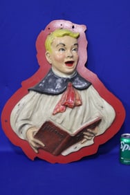 Christmas Caroler Choir Boy Wall Decoration