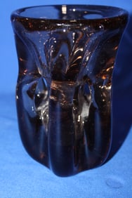 1964 Dominic Labino Unusual Cut Vase