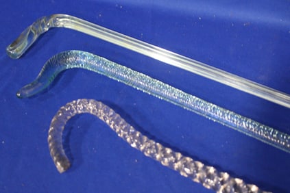 Blown Glass Walking Glass Canes