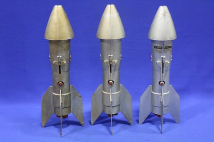 1957 Rocket Mechanical Banks w/ Advertising