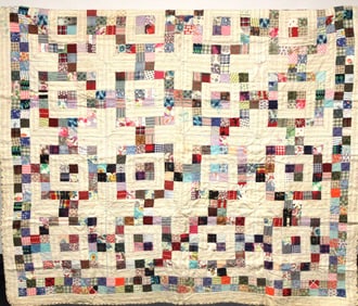 Block Postage Stamp Pattern Quilt