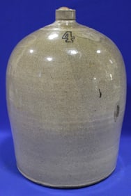 Glazed 4 Gallon Tall Stoneware Jug