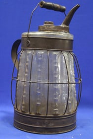 Rare Early 1900s Glass Kerosene Auto Lamp Filler