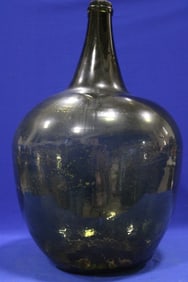 19th C Large Blown Glass Demijohn Bottle