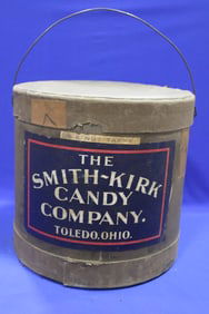 Toledo Ohio Candy Company Advertising Bucket