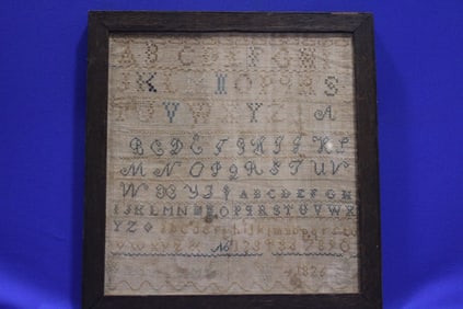1828 School Girl ABC & Numbers Sampler