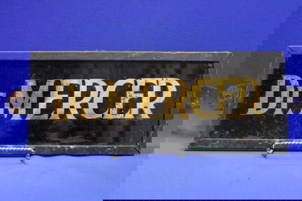 19th to Early 20th C Doctor's Office Marquee Sign