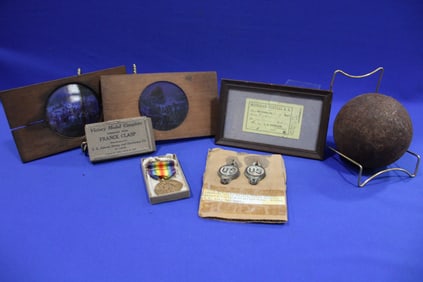 Civil War Grouping & WWI Medal in Box