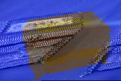 Finest 1896 Tramp Art Jewelry Casket Bucks Cty PA