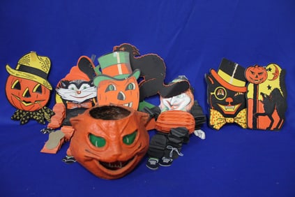 Halloween Cat Jack-O-Lantern & Several Die Cuts