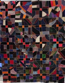 19th C Velvet Crazy Quilt