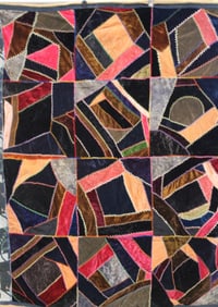 Velvet Crazy Quilt Deep Jewel Colors