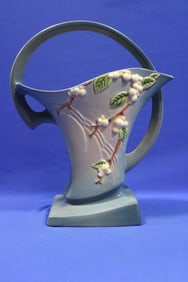 Roseville Pottery Snowberry Basket Vase