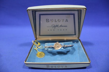 Lady's 21 Jewel Bulova Wrist Watch in Case w/ Tags