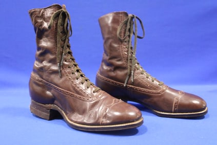 Poll-Parrot 1920-30s Boys Leather Shoes NOS