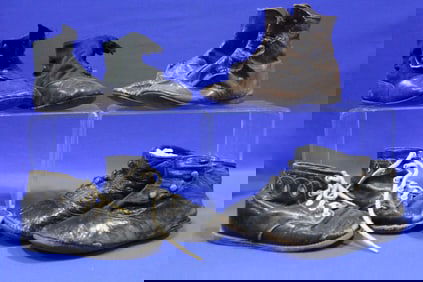 1890-1900s Baby High Top Button Shoes