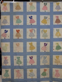 Blue Bonnet Applique Quilt