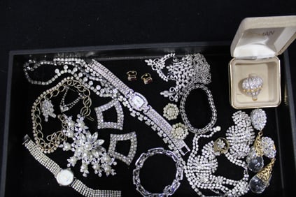 Vintage Fancy Rhinestone Costume Jewelry