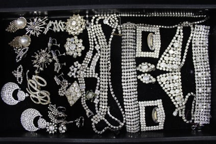 Vintage Fancy Rhinestone Costume Jewelry