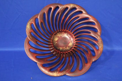 1940-50s Large Maruni Lacquerware Center Bowl