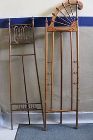 Lot of 2 Oak Victorian Easels