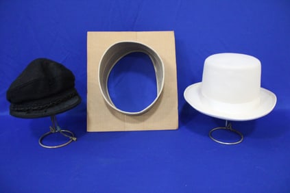 Lot of 2 Antique Men's Hats / Caps