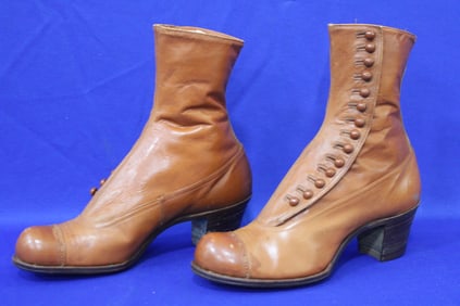 NOS Antique "Smith's Sterling Shoes" High Top