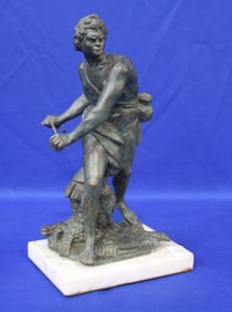 Bronze Patinated David Sculpture / Figure