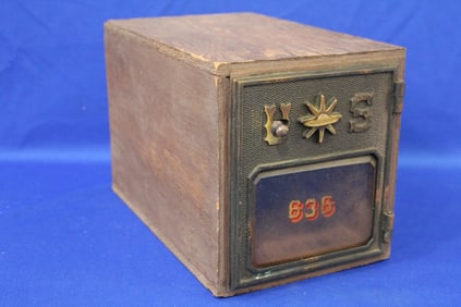 Wooden Housed US Mail Box Door