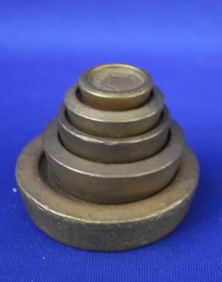 "ER" Crown Stacked Scale Weights 1#, 8, 4, 2 & 1 oz.