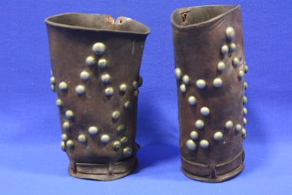 1920-40s Studded Leather Cowboy Cuffs