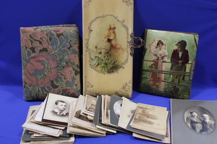 Photo Albums w/ Cabinet Cards / CDVs