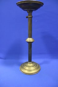 Antique Weighted Brass Adjustable Candle Stand
