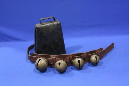 Antique Primitive Hand-Forged Cast Iron Cow Bell