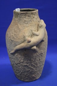 South Western / Native American Lizard Pottery Vase