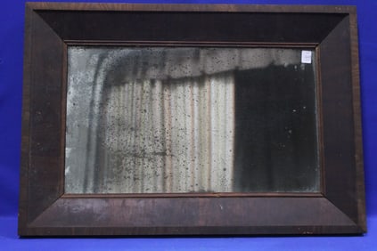 Mid 19th C Primitive Framed Wall Mirror