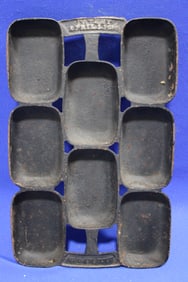 Dated 1850 Cast Iron Cornbread Mold R&E Mfg. Co.