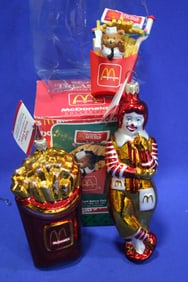McDonald's 1997 Christmas Ornaments w/ tags