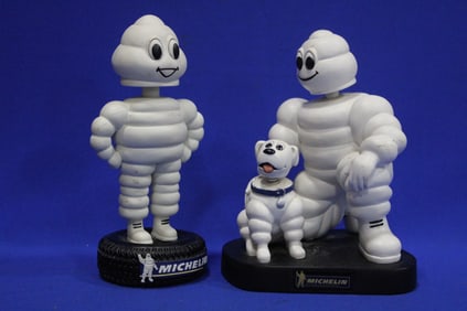 Rare Michelin Nodders - One with His Dog