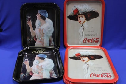 1970s Coca-Cola Reproduction Trays NOS