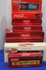 Lot of 8 Coca-Cola Train Cars in O/ Boxes K-Line