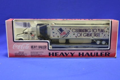 Cola Heavy Hauler Truck Tractor-Trailer Flat Car Set