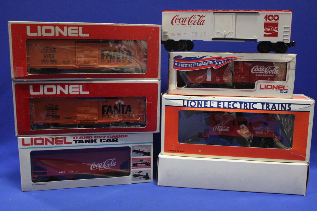 Lot of 6 Coca-Cola K-Line & Lionel Train Cars (1 of 1)