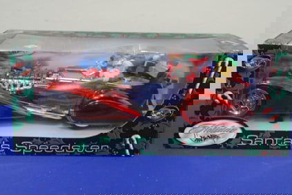 2002 Santa's Hot Wheels Speedster Rare Red O/Box