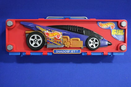 1998 Hot Wheels Shadow Jet 6 -Car Storage Case